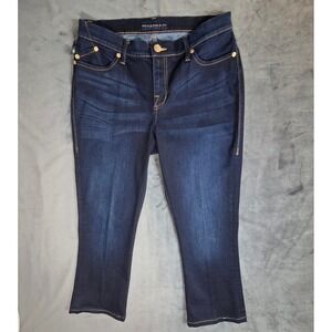 Rock & Republic Kendra Curvy Bootcut Jeans Dark Wash Indigo Size 14M